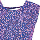 HETTY JERSEY DRESS BLUE, PAINTERLY SPOT