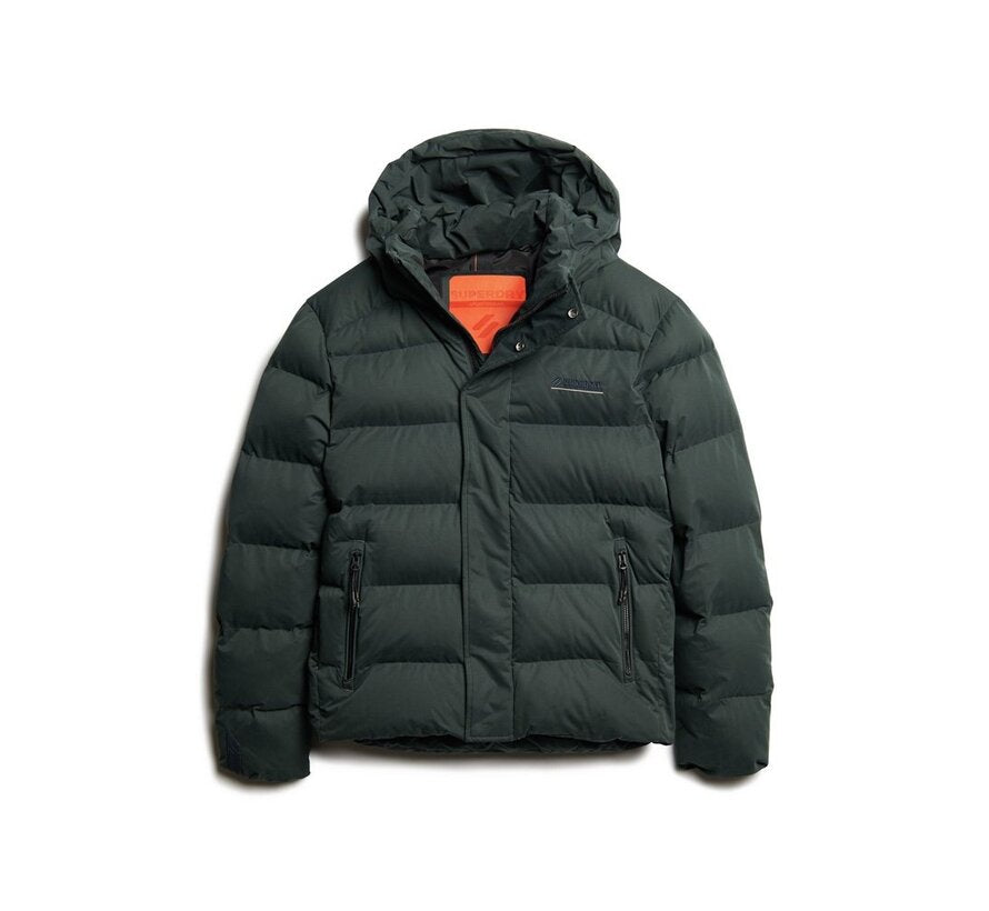 SUPERDRY HOODED MICROFIBRE SPORTS PUFFER JACKET