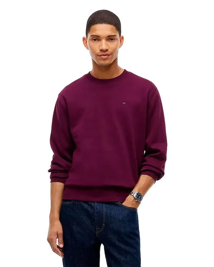 Tommy Reg Crew Neck Crew in Calypso Berry