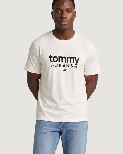 Tommy Jeans Slim Graphic Tshirt - Ancient White
