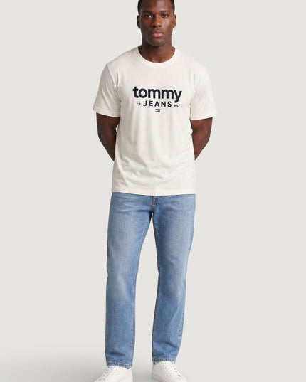 Tommy Jeans Slim Graphic Tshirt - Ancient White