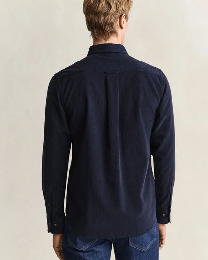 Gant Corduroy Shirt In Evening Blue