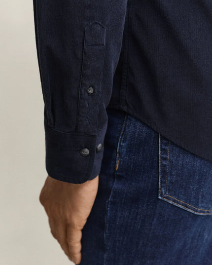 Gant Corduroy Shirt In Evening Blue