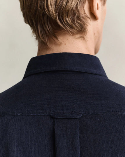 Gant Corduroy Shirt In Evening Blue
