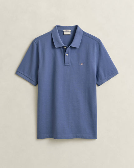 Gant Classic Regular Polo Shirt In Blue Horizon