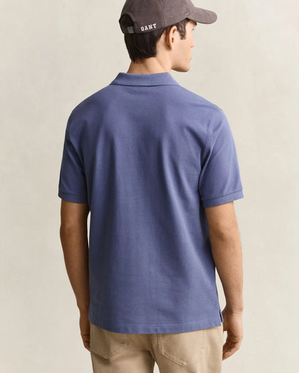 Gant Classic Regular Polo Shirt In Blue Horizon