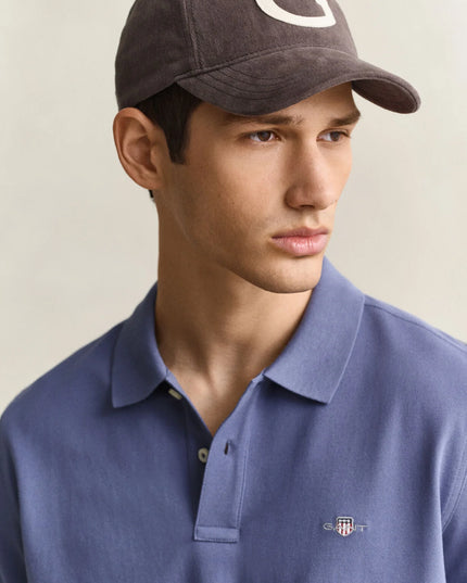 Gant Classic Regular Polo Shirt In Blue Horizon