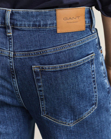 Gant Classic Regular Denim in Mid Blue Worn