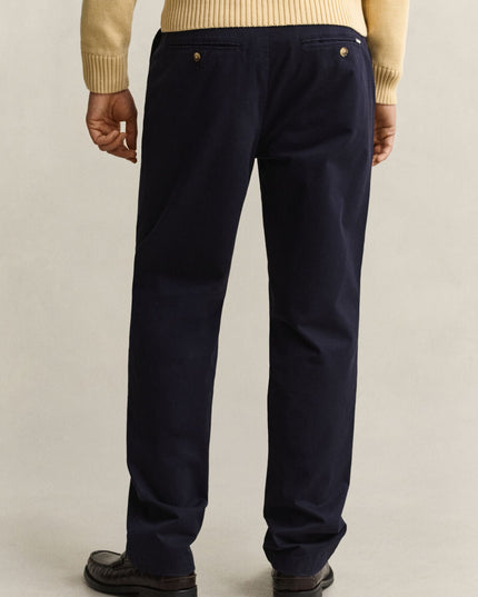 Gant Regular Smart Chinos In Evening Blue