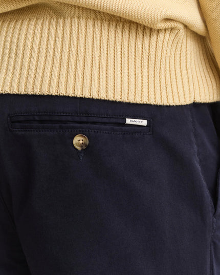 Gant Regular Smart Chinos In Evening Blue