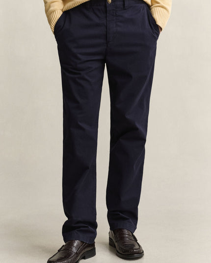 Gant Regular Smart Chinos In Evening Blue
