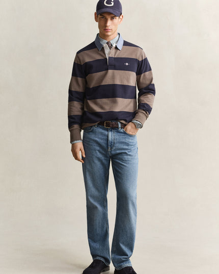 GANT Classic Heavy Rugger - Black/Brown Melange