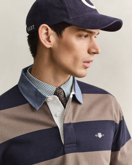 GANT Classic Heavy Rugger - Black/Brown Melange