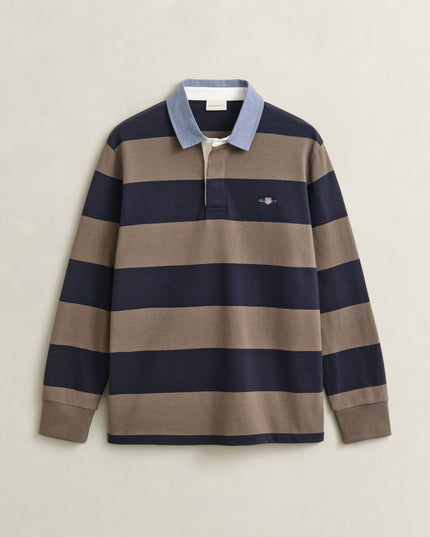 GANT Classic Heavy Rugger - Black/Brown Melange