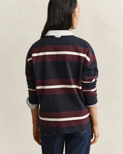 Striped Heavy Rugger - Evening Blue