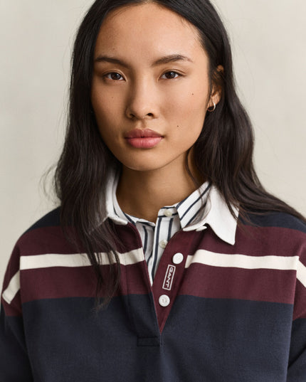 Striped Heavy Rugger - Evening Blue