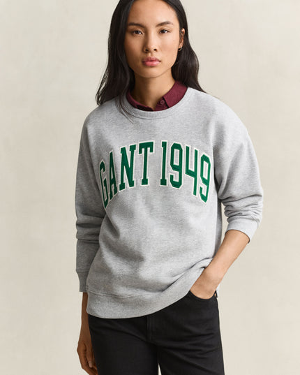 GANT Graphic Sweatshirt - Light Grey Melange