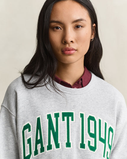 GANT Graphic Sweatshirt - Light Grey Melange