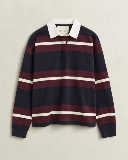 Striped Heavy Rugger - Evening Blue