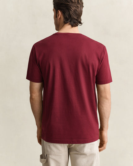 GANT Regular Shield T-Shirt - Deep Grape Wine