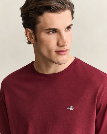 GANT Regular Shield T-Shirt - Deep Grape Wine