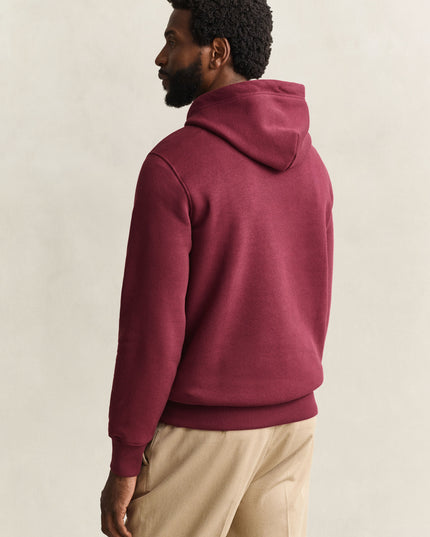 GANT Shield Hoodie - Deep Grape Wine