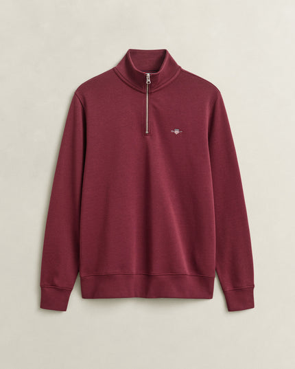 GANT Shield Half Zip - Deep Red Grape