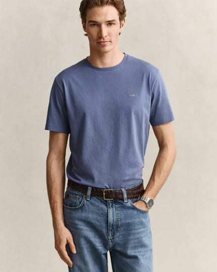 GANT Regular Shield T-Shirt - Blue Horizon