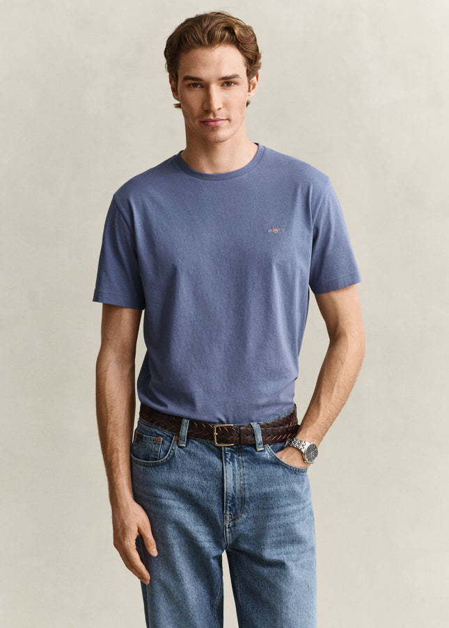 GANT Regular Shield T-Shirt - Blue Horizon