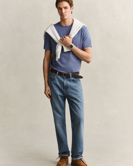 GANT Regular Shield T-Shirt - Blue Horizon