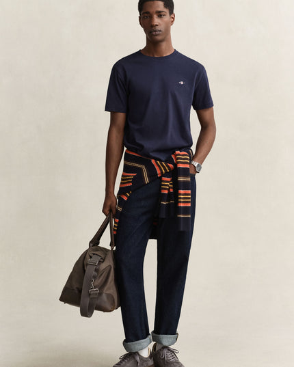GANT Regular Shield T-Shirt - Evening Blue