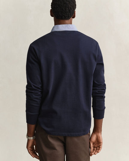 GANT Classic Heavy Rugger In Evening Blue