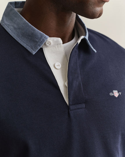 GANT Classic Heavy Rugger In Evening Blue
