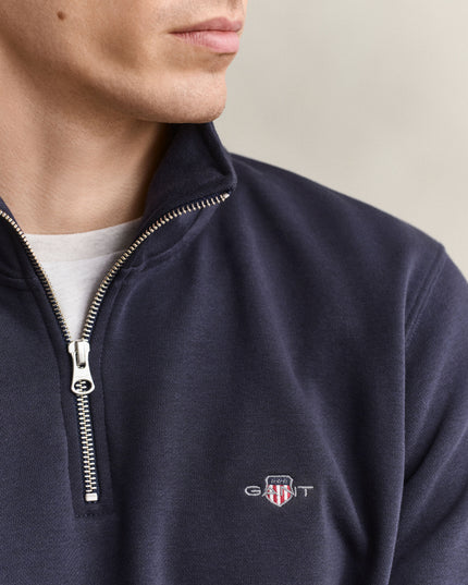 GANT Shield Half Zip - Evening Blue