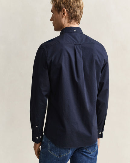 GANT Classic Regular Poplin Shirt - Evening Blue