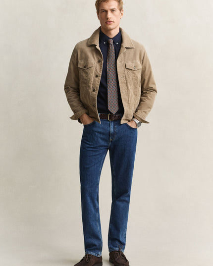 GANT Classic Regular Poplin Shirt - Evening Blue