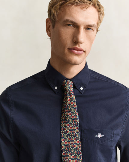 GANT Classic Regular Poplin Shirt - Evening Blue