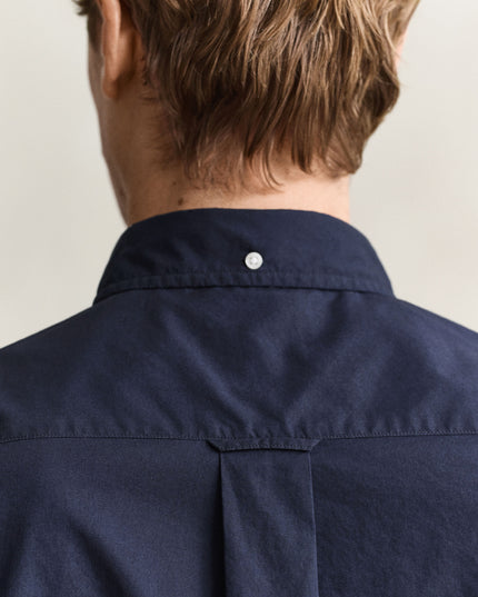 GANT Classic Regular Poplin Shirt - Evening Blue