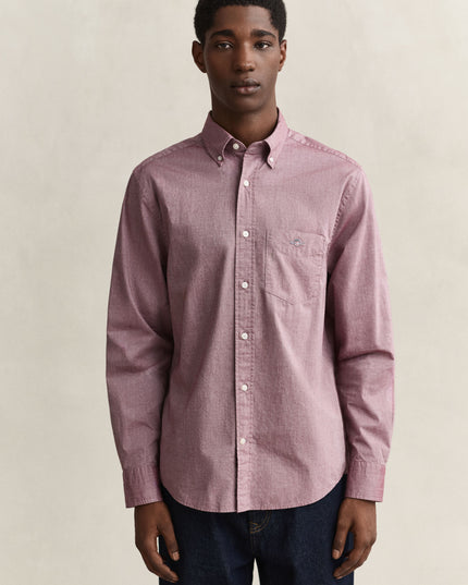 GANT Classic Regular Poplin Shirt - Deep Grape Wine