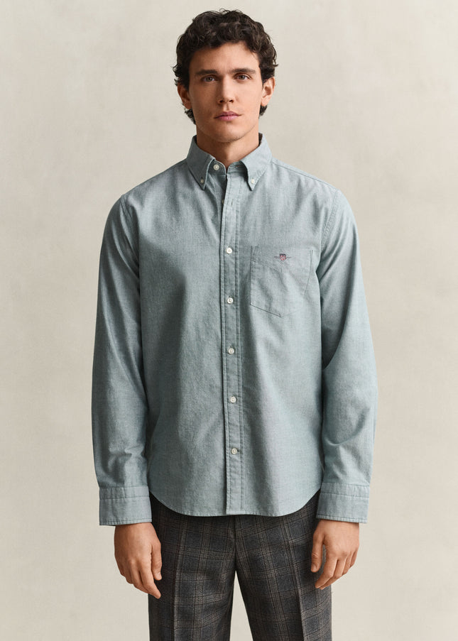 GANT Classic Regular Oxford Shirt - Dark Emerald