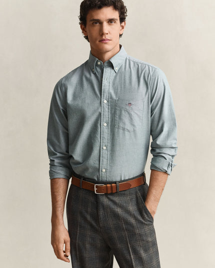 GANT Classic Regular Oxford Shirt - Dark Emerald