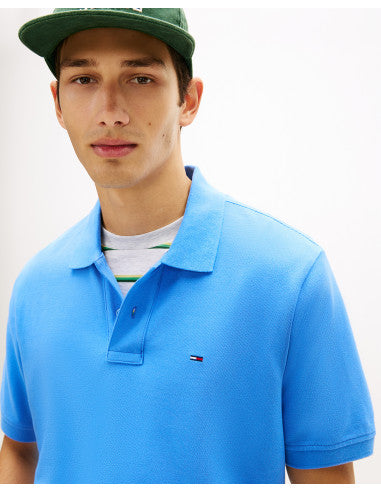 Tommy Jeans Reg Essential Polo in Westside Blue