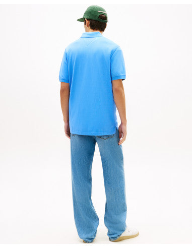 Tommy Jeans Reg Essential Polo in Westside Blue