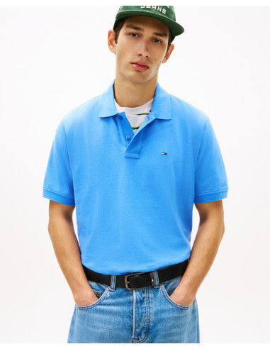 Tommy Jeans Reg Essential Polo in Westside Blue