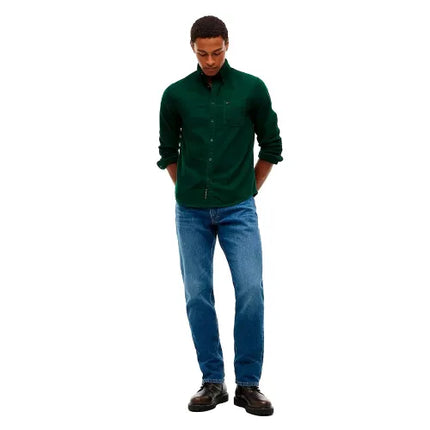 Tommy Jeans Baby Cord Shirt In Velvet Green