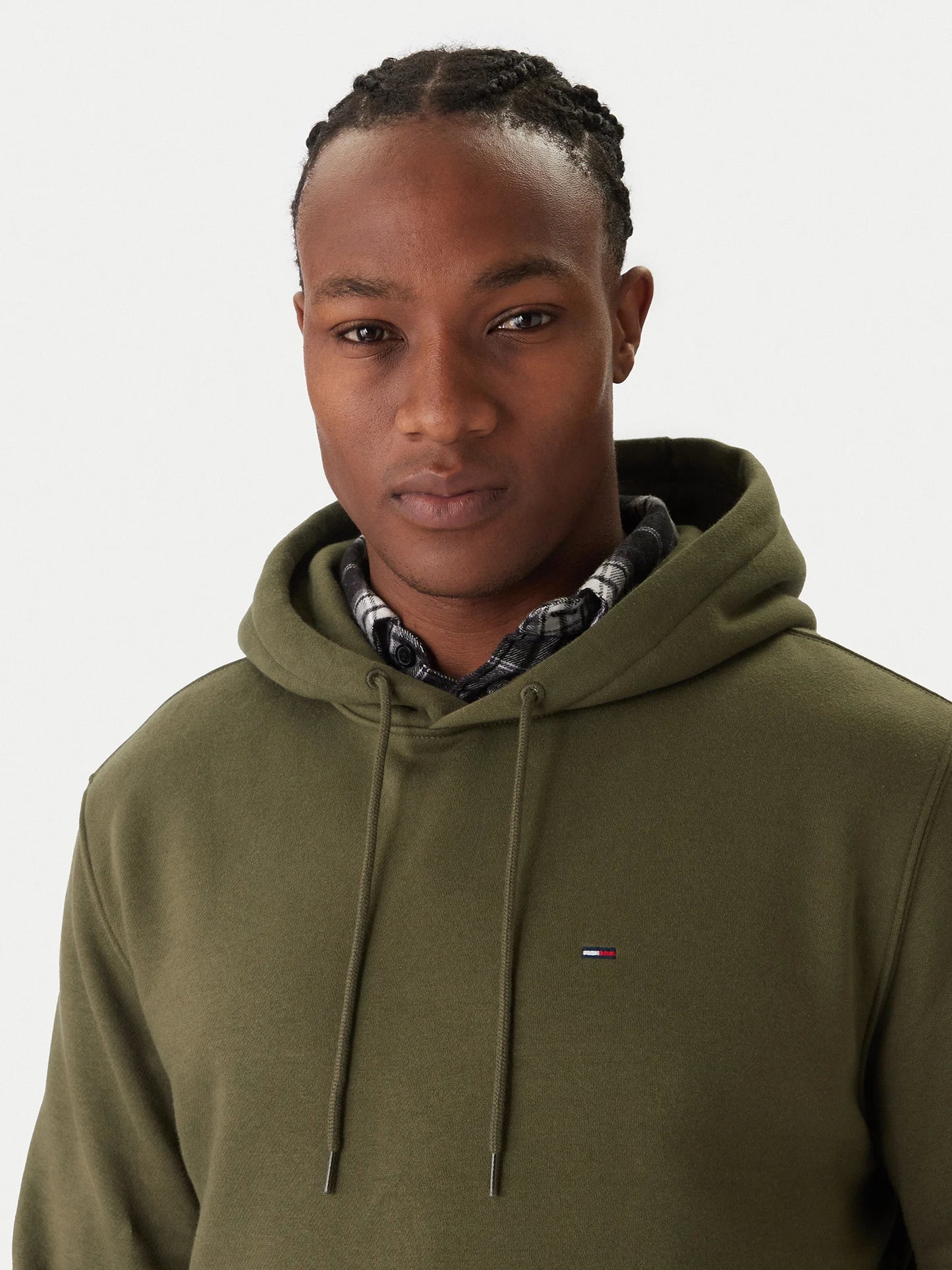Brushed Fleece Hoody - Dark Greenery