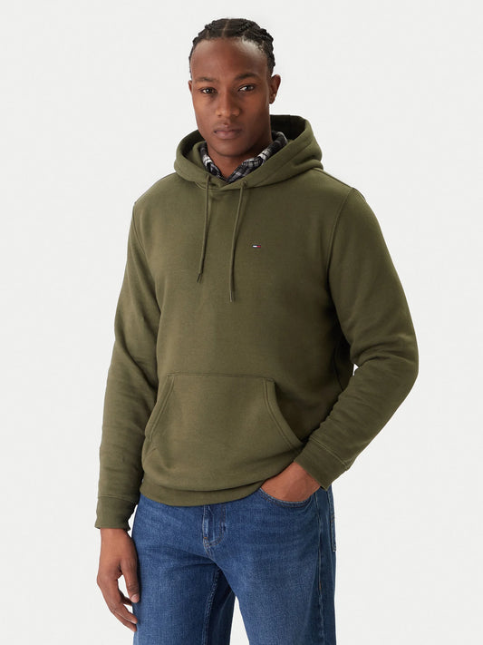Brushed Fleece Hoody - Dark Greenery