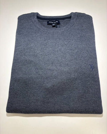 Tom Penn Crew Neck Knitwear - Indigo