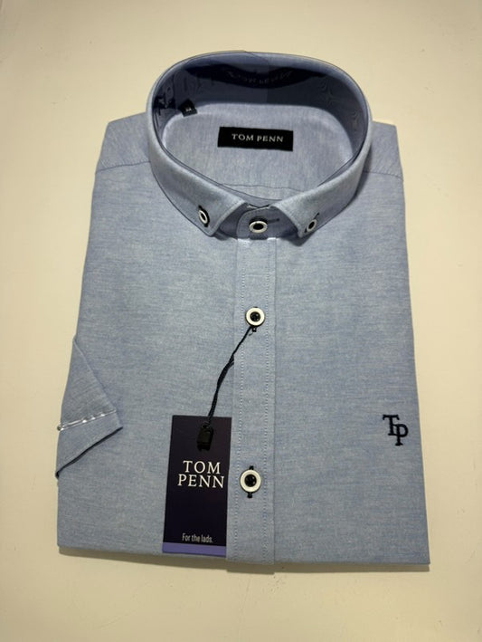 Tom Penn S/S Shirt TP-828 Blue