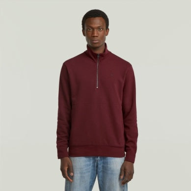 Nifous Half Zip Sweater - Port Red